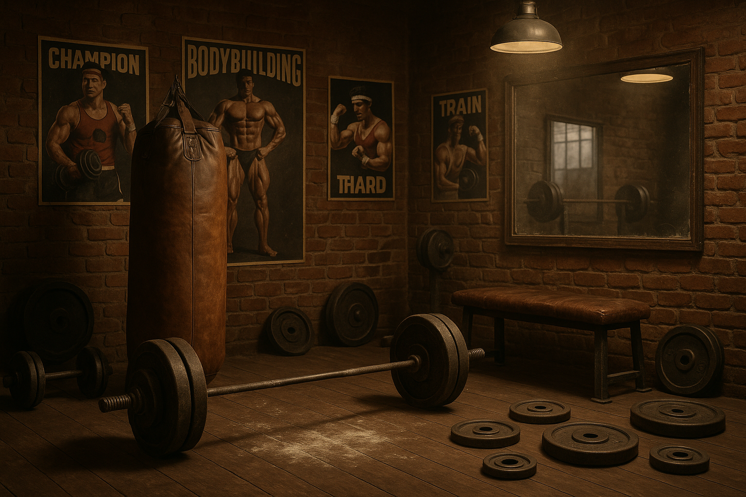 que represente el estilo old school del gym